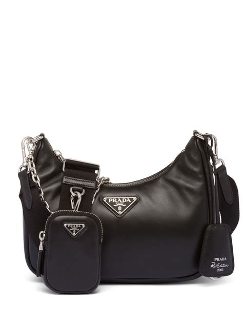 prada 2005 black bag|prada shoulder bag re edition.